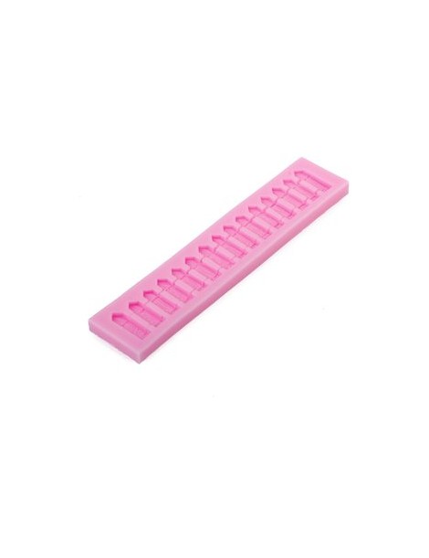 Generic Piquete Valla De Silicona Pastel Fondant Molde Decorar Molde Para Hornear De Chocolate Jabón - Envío Gratuito