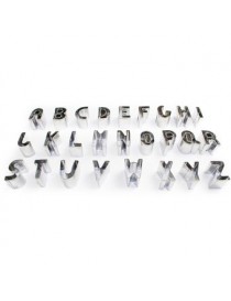 Generic 26Pcs Letras Alfabeto Tarta Pastel Molde Cortador Decor Tool Helado Émbolos - Envío Gratuito