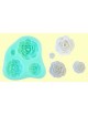 Generic Silicona Rosa Flor Arcilla Molde Modelo Para Pastel Fondant Torta Decoración - Envío Gratuito