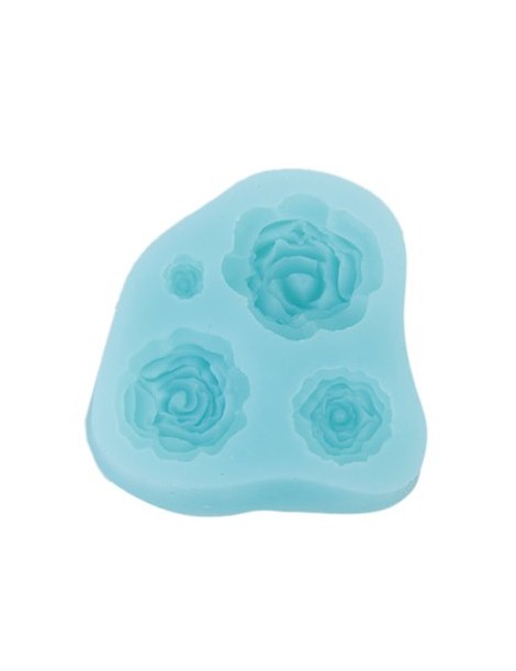 Generic Silicona Rosa Flor Arcilla Molde Modelo Para Pastel Fondant Torta Decoración - Envío Gratuito