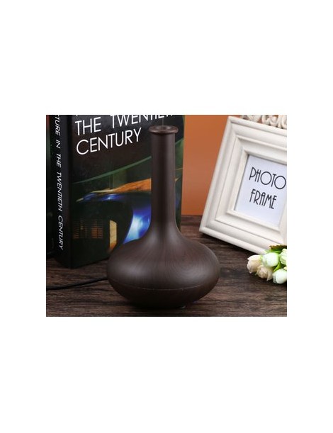 Humidificador de aire Ultrasonic Aroma Diffuser -marrón oscuro US PLUG - Envío Gratuito