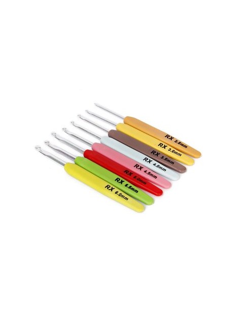 MagiDeal 8 Tamaños Ganchos Agujas Para Coser Tejer Cabeza Alumina Crochet Hook Tools - Envío Gratuito