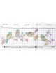 DIY Handmade Needlework Cross Stitch Set Embroidery Kit Precise Printed Bullfinches Pattern Cross-Stitching 68 * 26cm - Envío Gr