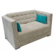 Love Seat Capitoneado Lituania Fabbou Muebles - Envío Gratuito