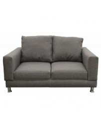 Love Seat Moderno Creed Fabou Muebles - Gris