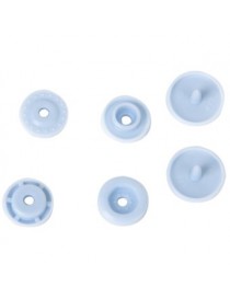 Generic 12mm 50 Sets Botones A Presión De Resina Sujetadores De Plástico Bricolaje - Azul Bebé