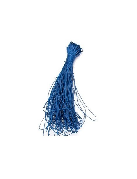 Generic 45 Metros De Cordón De Algodón Encerado Cadena De 1 Mm - Blue - Envío Gratuito