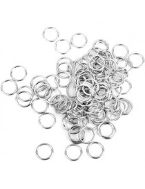 MagiDeal Lencería Hierro Anillos Circulares Sujetador De Costura Ajustable Hebillas 100pcs 10mm Plateado