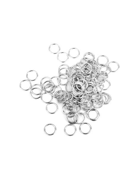 MagiDeal Lencería Hierro Anillos Circulares Sujetador De Costura Ajustable Hebillas 100pcs 10mm Plateado - Envío Gratuito