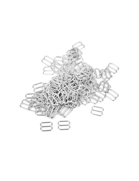 MagiDeal 8 En Forma De Anillos De Lencería Sujetador De Costura Ajustable Hebillas 100pcs 10mm Plateado - Envío Gratuito