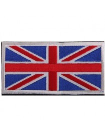 MagiDeal Union Jack Bandera De Inglaterra Uk Gancho Bordado Táctico Placa De Sujeción De Bucle