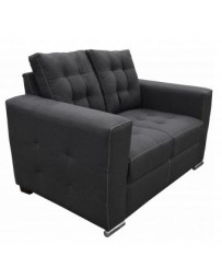 Love Seat Moderno Aretha Fabou Muebles Gris