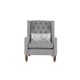 Sillón Gris Elegante Royal Regina - Envío Gratuito