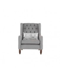 Sillón Gris Elegante Royal Regina - Envío Gratuito