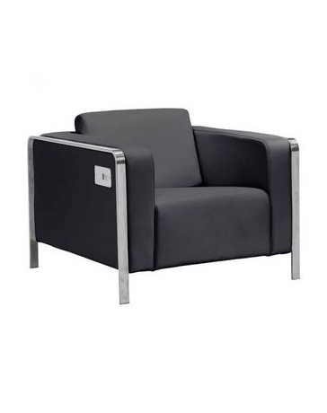 Sillon Individual marca Zuo modelo Thor - negro 100385 - Envío Gratuito