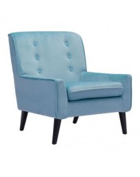 Sillon Individual marca Zuo modelo Coney - terciopelo Aqua (Azul claro) 100223