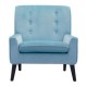 Sillon Individual marca Zuo modelo Coney - terciopelo Aqua (Azul claro) 100223 - Envío Gratuito