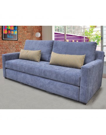 Sofa Cama Vercelli Azul - Envío Gratuito