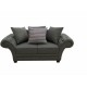 Love Seat Gray Fabou - Gris Oxford, Capitonado, Moderno, Minimalista - Envío Gratuito