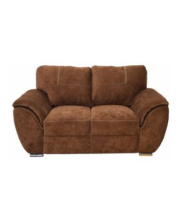 Love Seat Moderno Pekin Fabou Muebles - Cocoa - Envío Gratuito