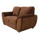 Love Seat Moderno Pekin Fabou Muebles - Cocoa - Envío Gratuito