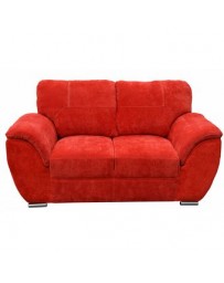 Love Seat Moderno Pekin Fabou Muebles - Rojo - Envío Gratuito