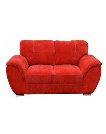 Love Seat Moderno Pekin Fabou Muebles - Rojo - Envío Gratuito