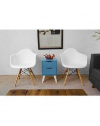 Set 2 Sillón Keiä Eames Blancos - Envío Gratuito