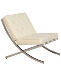 Sillón Ocasional DIMMSA Madrid Tacto Piel-Crema - Envío Gratuito