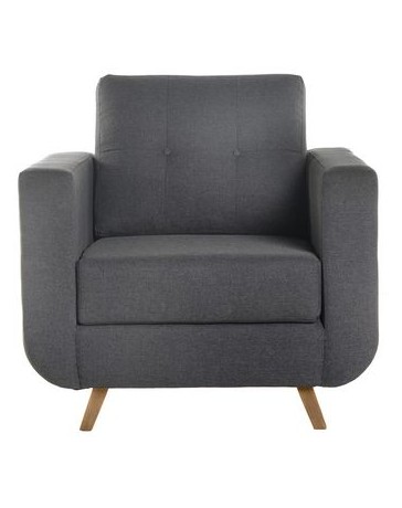 Sillón Keiä Individual Modelo Kül - Gris Oxford - Envío Gratuito