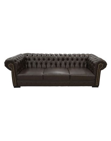 Sofa Olimpo De Fabou - Piel, Capitonado, Moderno, Estoperoles - Envío Gratuito