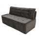 Sofa Monck Fabou Muebles - Gris Terciopelo - Envío Gratuito