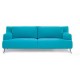 Love Seat Mueblemoda Host Curry-Azul - Envío Gratuito