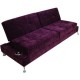 Sofá Cama Vertigo Velvet - Morado - Envío Gratuito