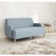 Sofá-The H design-Sofa Duo-azul pastel - Envío Gratuito