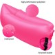 Puffs Sofa Cama Lazy Hangout De Aire Inflable Del Saco De Dormir Sofá Para Sala De Estar Acampar Al Aire Libre-Rosa Roja - Envío