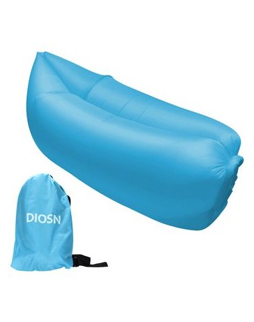 Puffs Sofa Cama Lazy Hangout De Aire Inflable Del Saco De Dormir Sofá Para Sala De Estar Acampar Al Aire Libre - Azul - Envío Gr