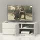 Mueble Tv Centro De Entretenimiento Tv Stand Nordico Blanco - Envío Gratuito