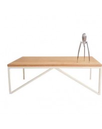 Mesa de centro Keiä Habanero - Madera y crema