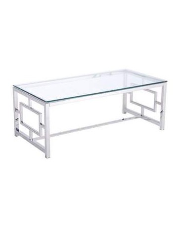 Mesa de centro marca Zuo modelo Geranium - acero inoxidable / 100183 - Envío Gratuito