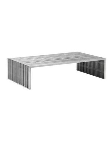 Mesa de centro rectangular marca Zuo modelo Novel - Acero 100083 - Envío Gratuito