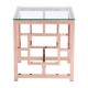 Mesa lateral marca Zuo modelo Geranium - acero inoxidable / dorado / 100186 - Envío Gratuito