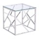 Mesa lateral marca Zuo modelo Cage - acero inoxidable / 100181 - Envío Gratuito