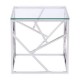 Mesa lateral marca Zuo modelo Cage - acero inoxidable / 100181 - Envío Gratuito