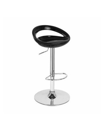 Banco Swivel Moderno Abs Bar Barra Casa Cocina Negro - Envío Gratuito