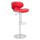 Banco para bar marca Zuo modelo Fly - rojo / 300132 - Envío Gratuito