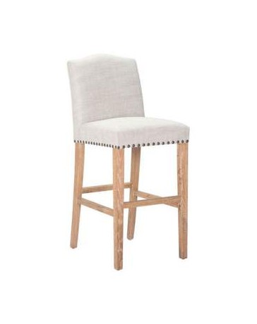 Banco para bar marca Zuo modelo Pasadena - beige / 98611 - Envío Gratuito