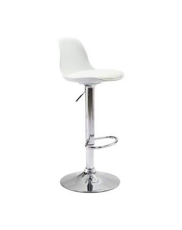 Banco para bar marca Zuo modelo Gremlin - blanco  100601 - Envío Gratuito