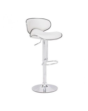 Banco para bar marca Zuo modelo Fly - blanco / 300131 - Envío Gratuito