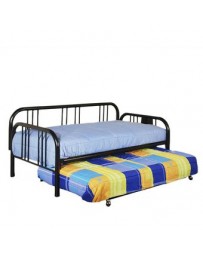Day Bed con Cama Baja con Ruedas 4650/3050-Caoba